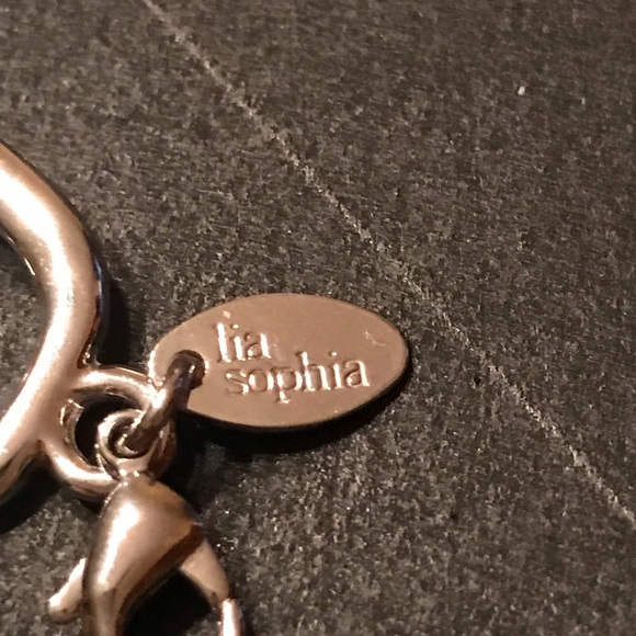 LIA SOPHIA SILVER-TONED GEOMETRIC NECKLACE - Picture 5 of 11